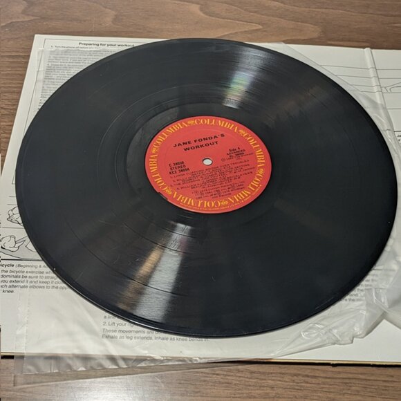 Vintage Jane Fonda's Work-Out Record 2 Disc Vinyl - Picture 5 of 5